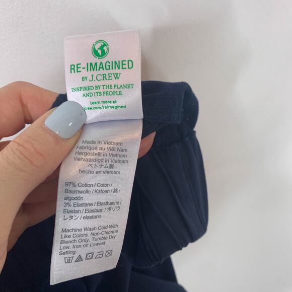 NWT J. CREW navy pull-on pants straight leg pockets tall nautical XST 3007 - Picture 11 of 14